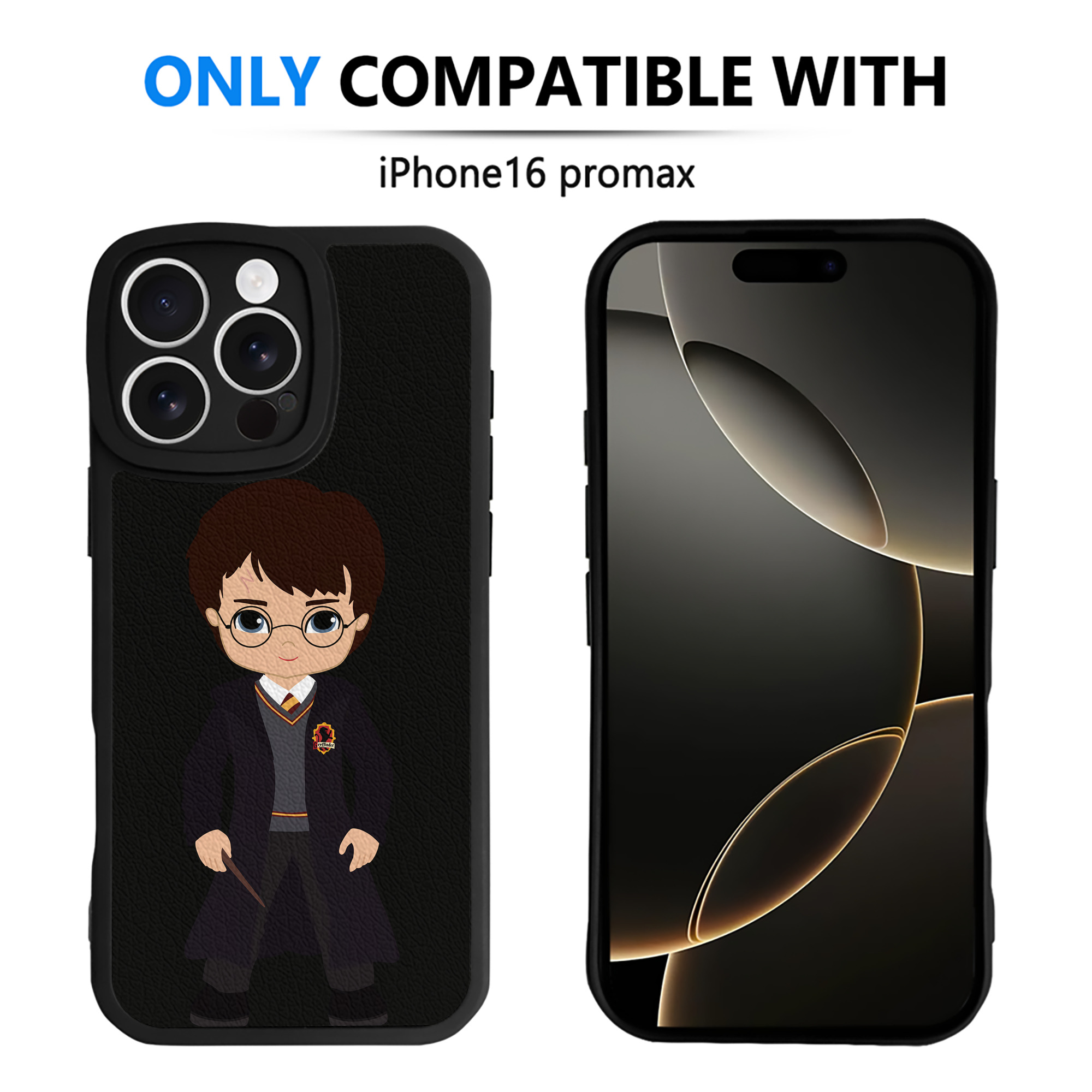 （画像用） Harry Potter ハリー・ポッターシリーズ 【iPhone 16シリーズ対応】シリコンスマホケース（レザー調） 材質：シリコン